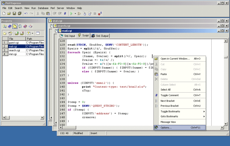 !Perl-express Screenshot